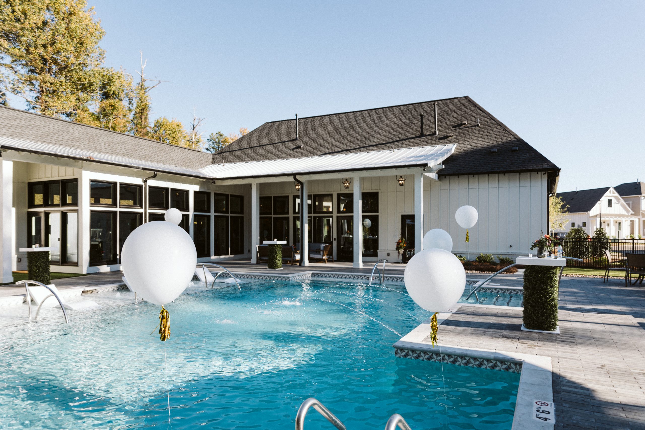 Community pool at The Heights Clubhouse in Irondale, Alabama.