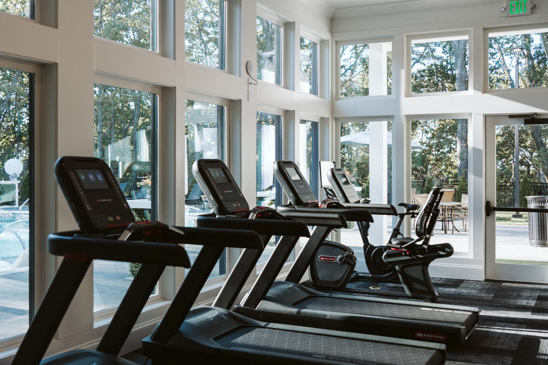 The gym space in The Heights' Clubhouse